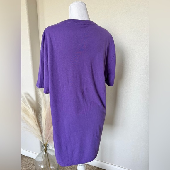 Purple Graphic Tee - Women's Top “Baddest Witch In Town” - Picture 5 of 7